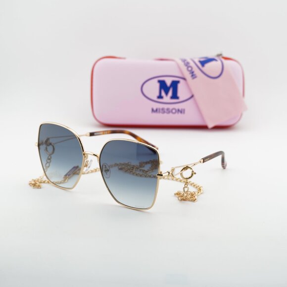Missoni MIS 0052/S 0000 08 Square Sunglasses - Gold/Blue main image 5